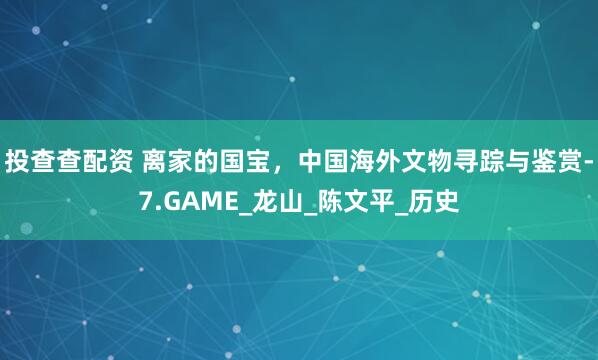 投查查配资 离家的国宝，中国海外文物寻踪与鉴赏-7.GAME_龙山_陈文平_历史